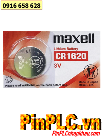 Maxell CR1620, Pin 3v Lithium Maxell CR1620 chính hãng/Xuất xứ NHẬT 